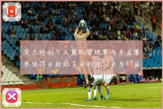 莫兰特创下灰熊队常规赛与季后赛单场得分新纪录分别为52分与47分